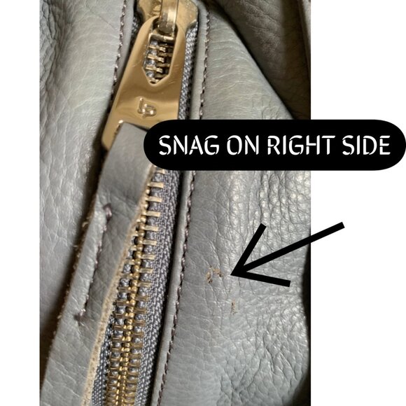 LINEA PELLE Ryan Slate Drawstring Bucket Crossbody Bag Slight Damage PLEASE READ - Picture 10 of 10